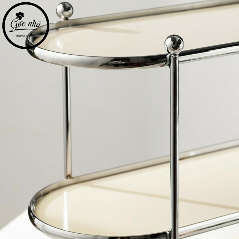 Kệ Đựng Đồ Trang Điểm Silver White