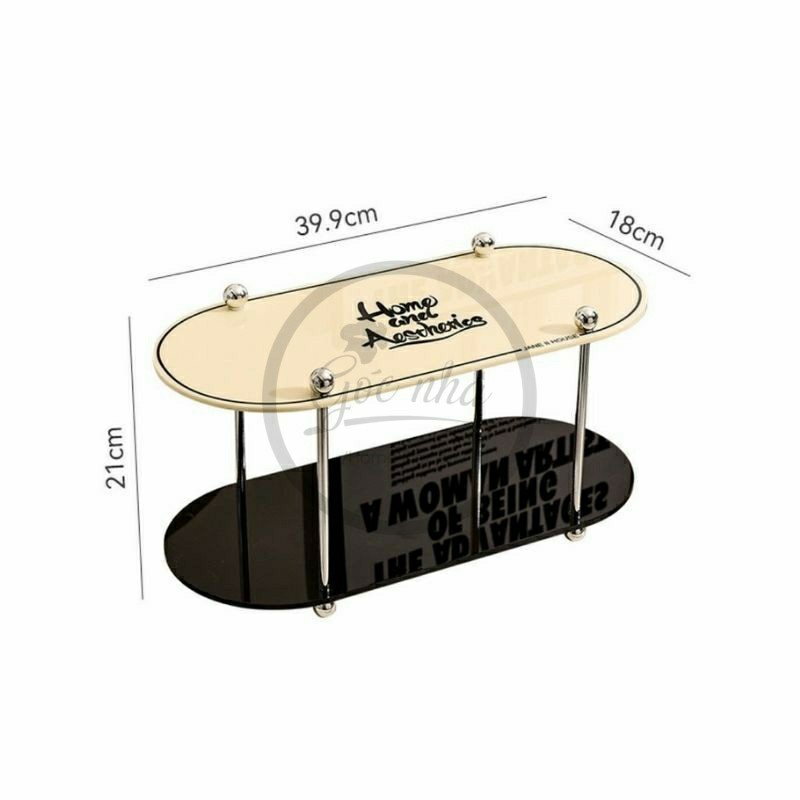 Kệ Đựng Đồ Trang Điểm Silver White