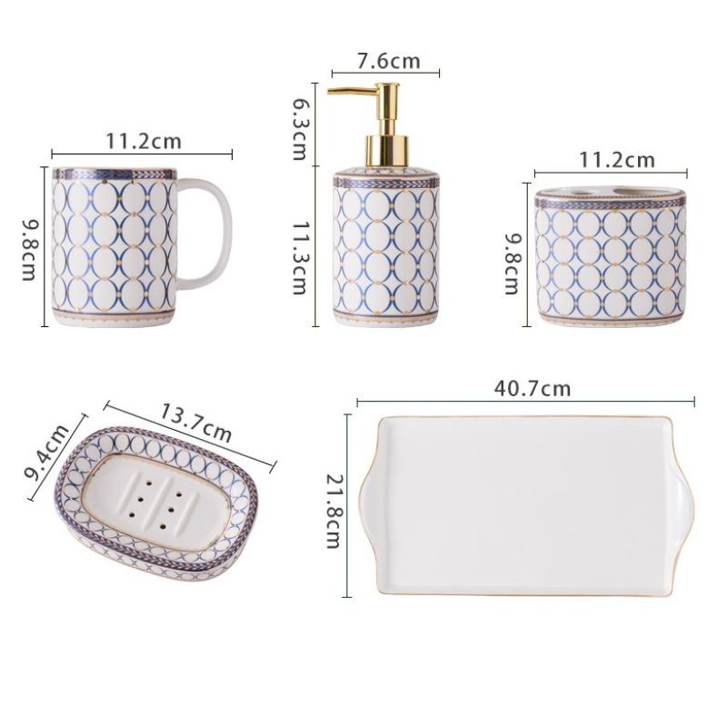 Set Nhà Tắm Royal Bathroom Set ( Kèm khay)