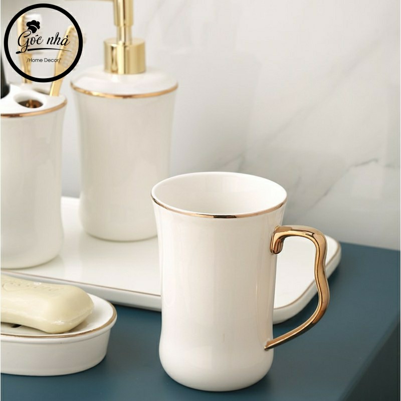 Set Nhà Tắm White Britty