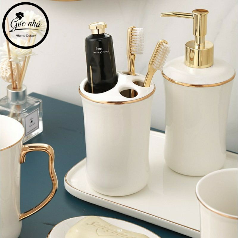 Set Nhà Tắm White Britty