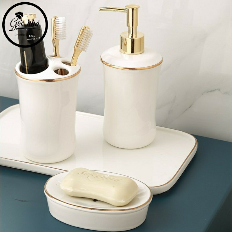 Set Nhà Tắm White Britty