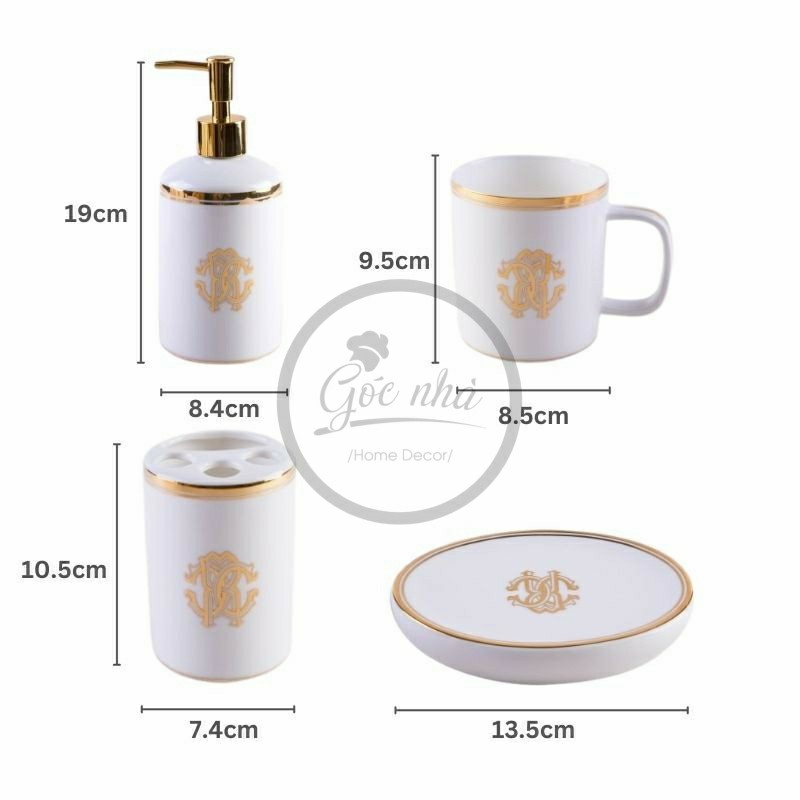 Set nhà tắm hoạ tiết Royal