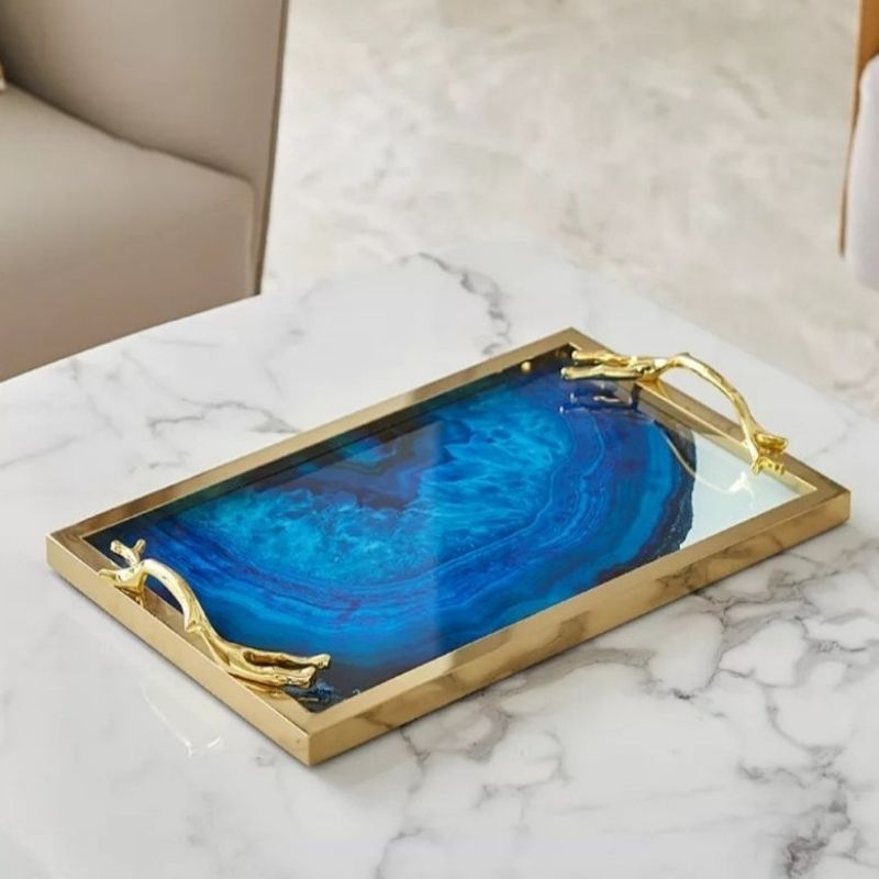 Khay Blue Ocean Stone