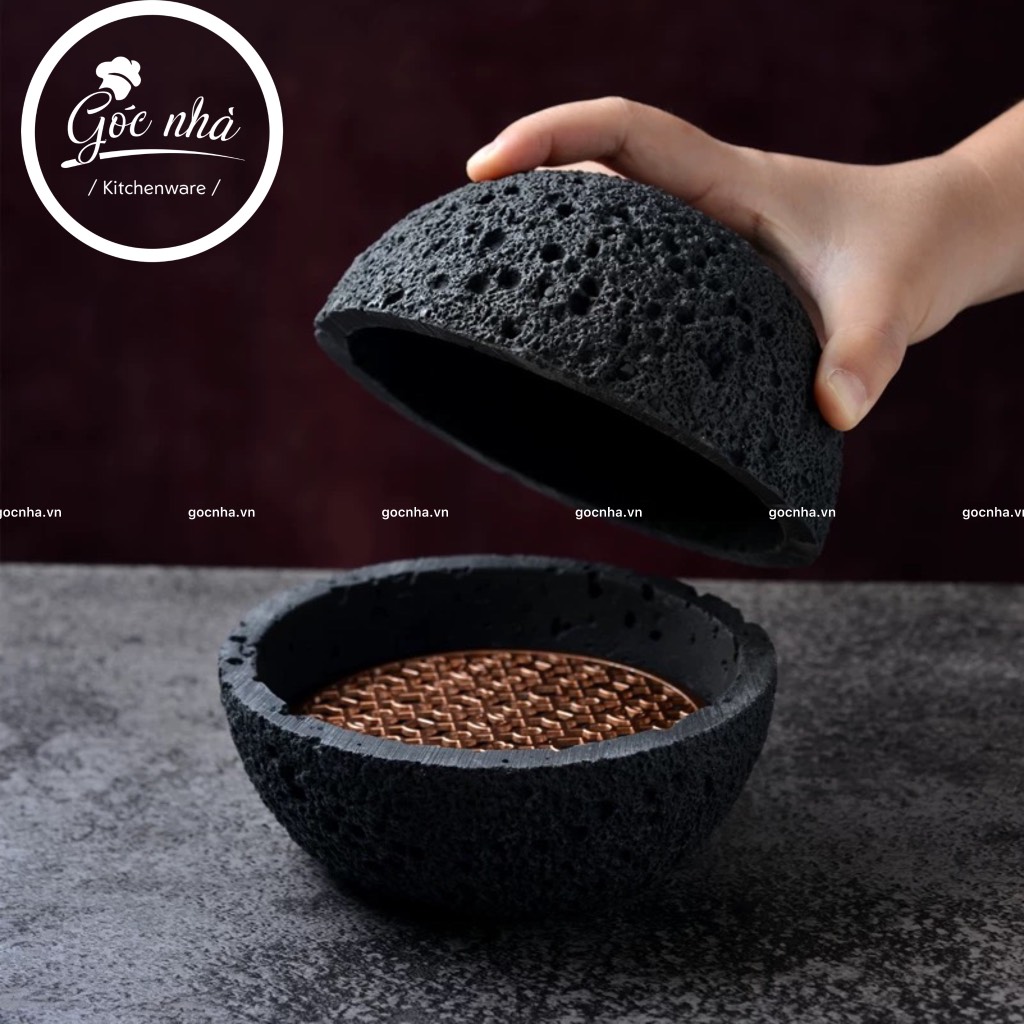 Thố khói LAVA tròn có nắp