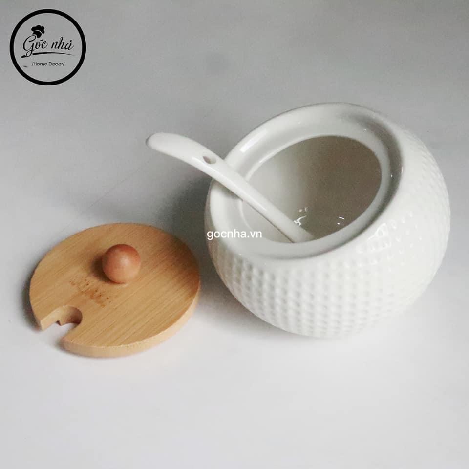 Set 3 Hũ gia vị miệng nghiêng