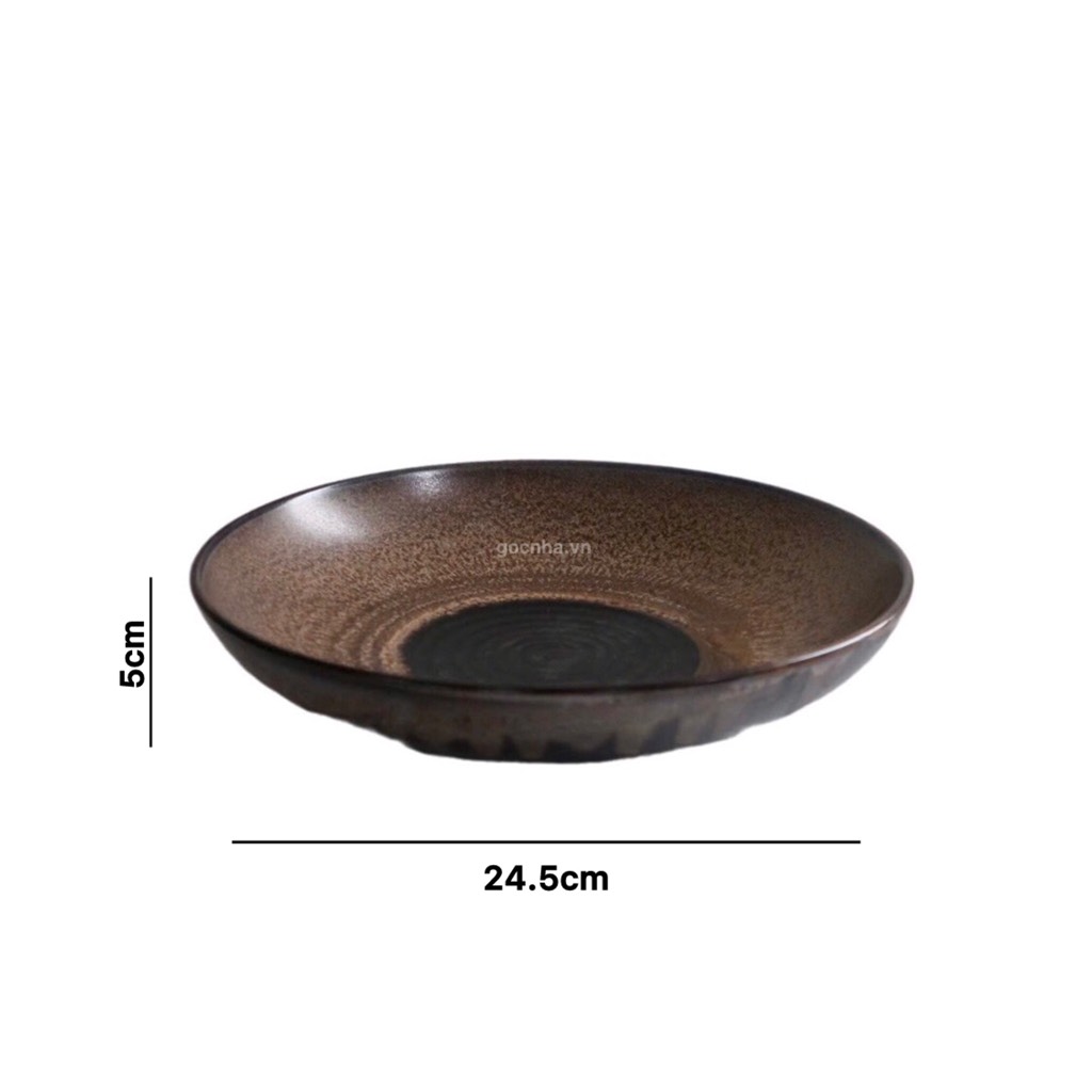 BST Bazan men hỏa biến nâu trầm tích