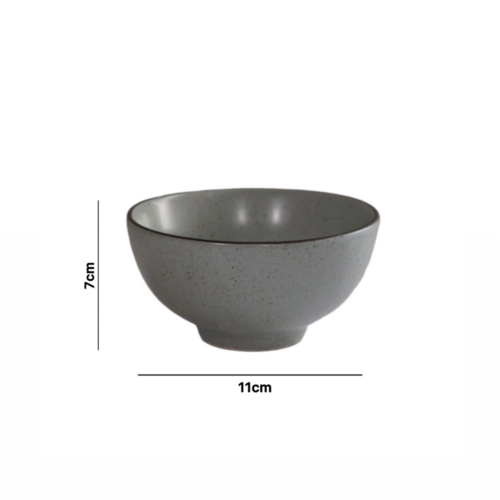 Set chén bát Men tiêu ghi xanh đá