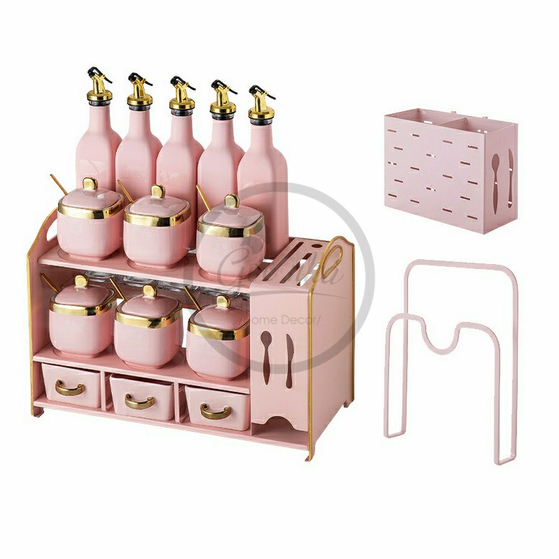 Set hũ gia vị 17 chi tiết complex