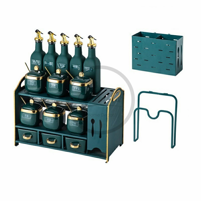 Set hũ gia vị 17 chi tiết complex