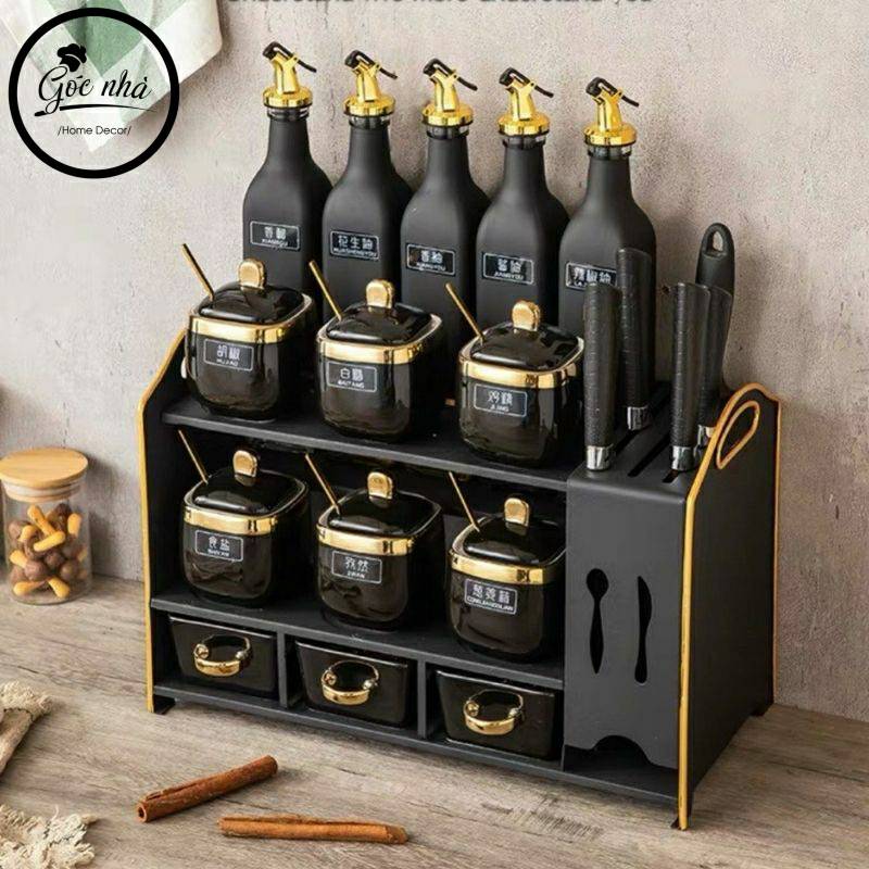 Set hũ gia vị 17 chi tiết complex