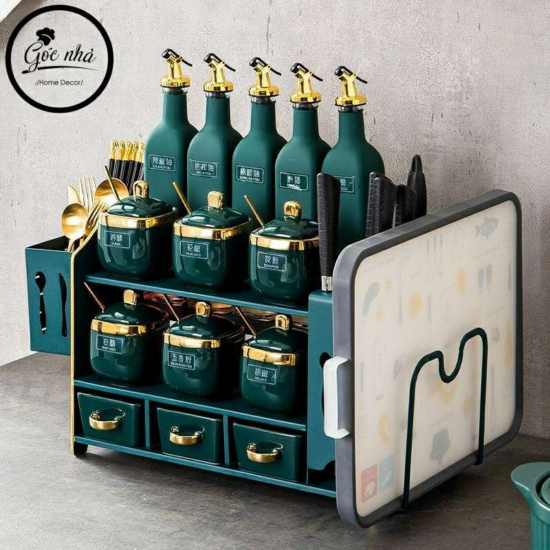 Set hũ gia vị 17 chi tiết complex