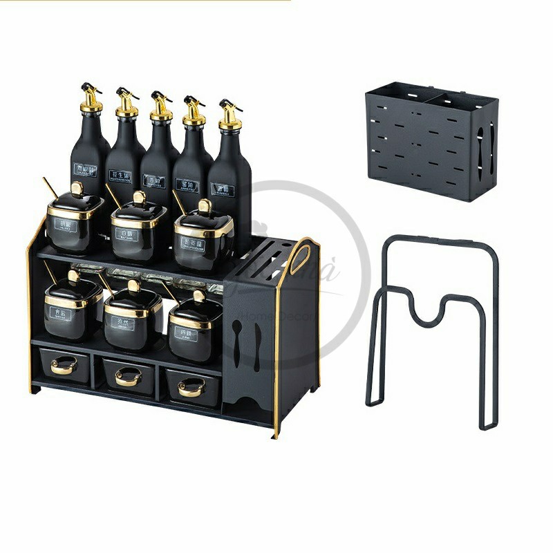 Set hũ gia vị 17 chi tiết complex