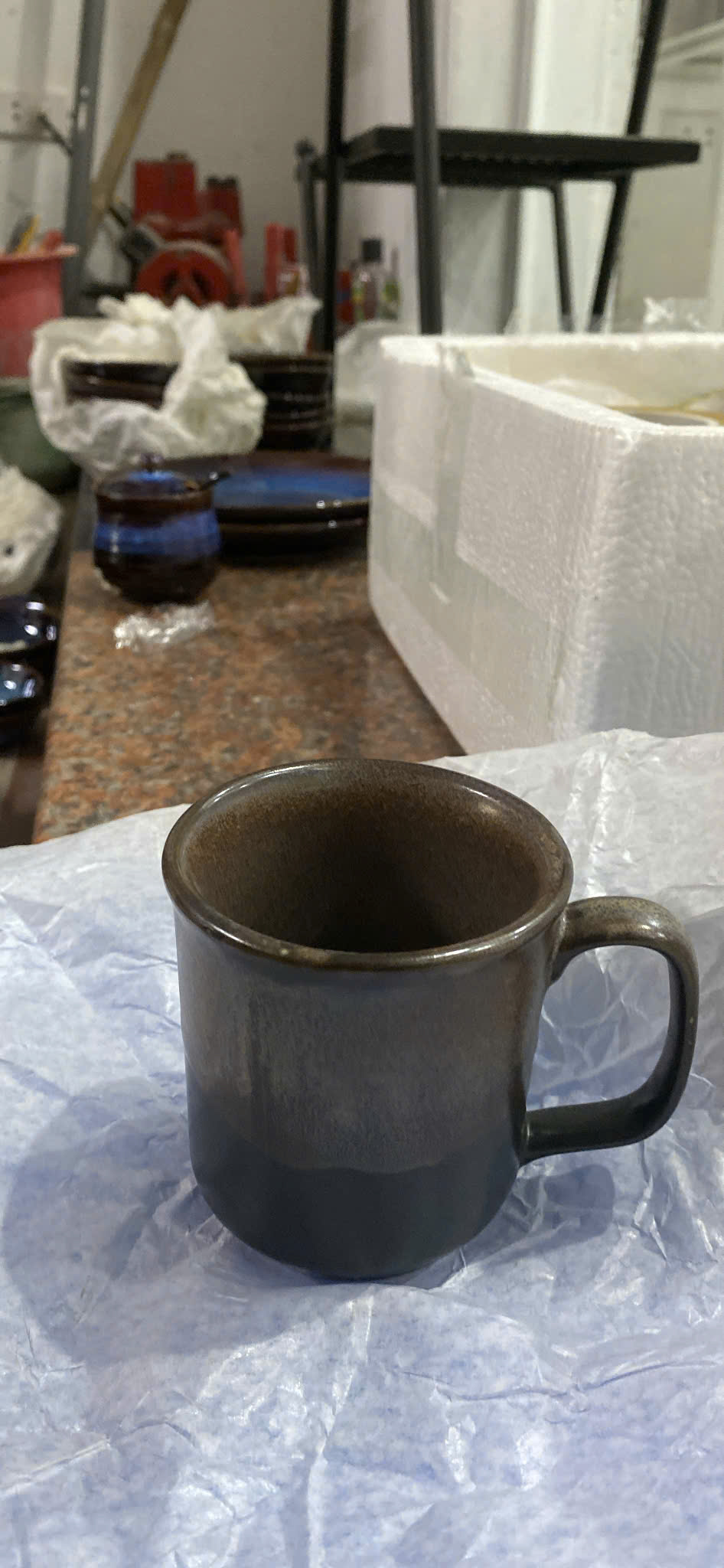 BST Bazan men hỏa biến nâu trầm tích