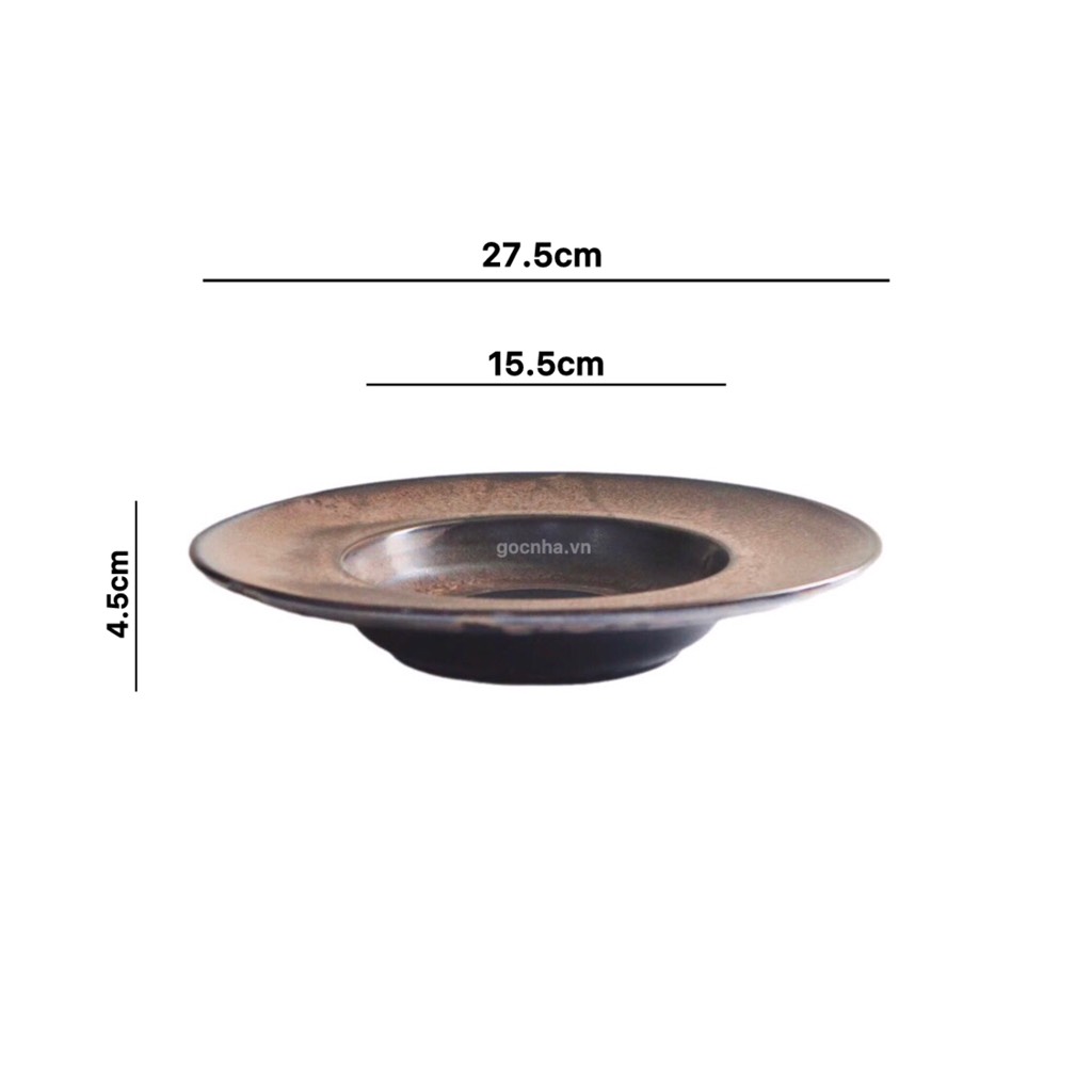 BST Bazan men hỏa biến nâu trầm tích