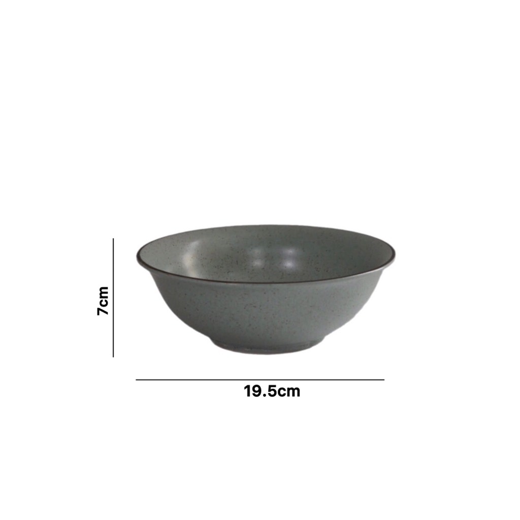 Set chén bát Men tiêu ghi xanh đá