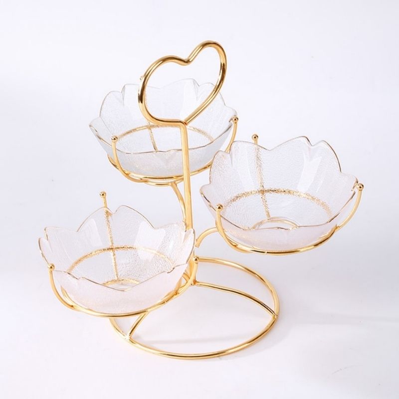 Khay/hũ mứt 3 cành