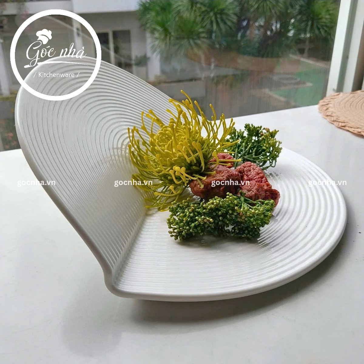 Dĩa tạo hình gấp vuông cạnh