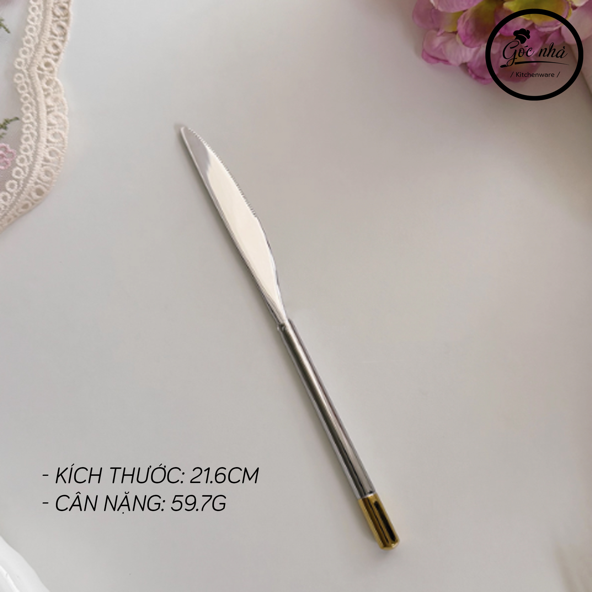 Suncrest Cutlery - Họa tiết chuôi vàng