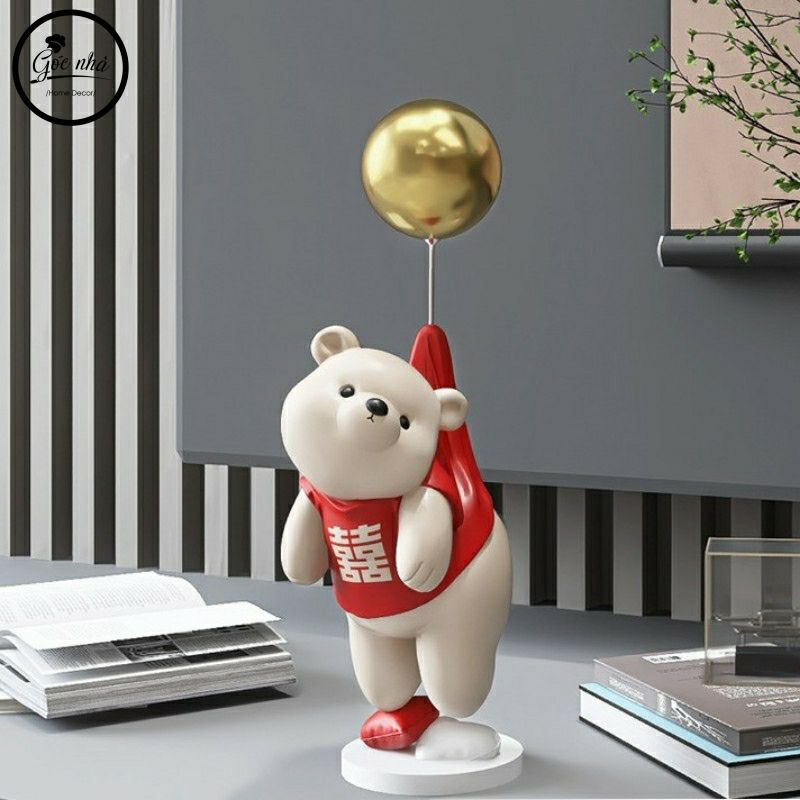 Gấu Bắc Cực Bóng Bay Decor