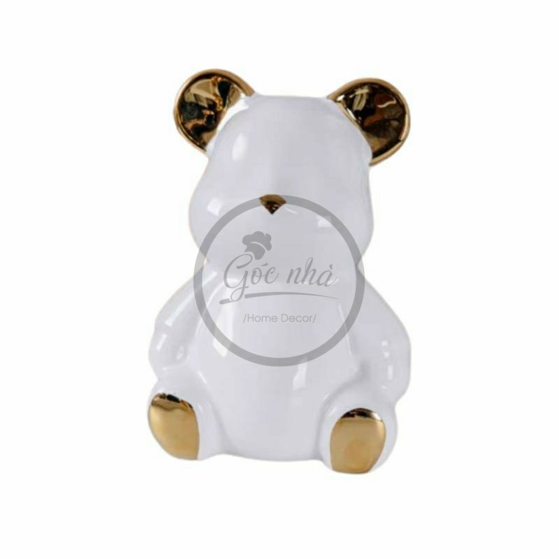 Hũ tăm sứ mini bear