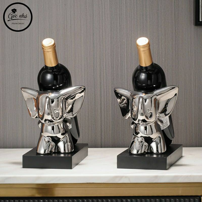 Giá/kệ đỡ chai vang thỏ/voi
