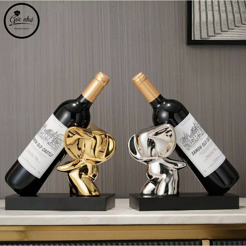 Giá/kệ đỡ chai vang thỏ/voi
