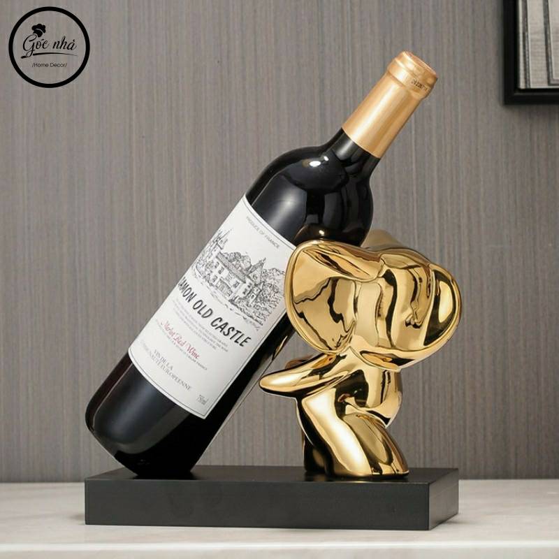Giá/kệ đỡ chai vang thỏ/voi