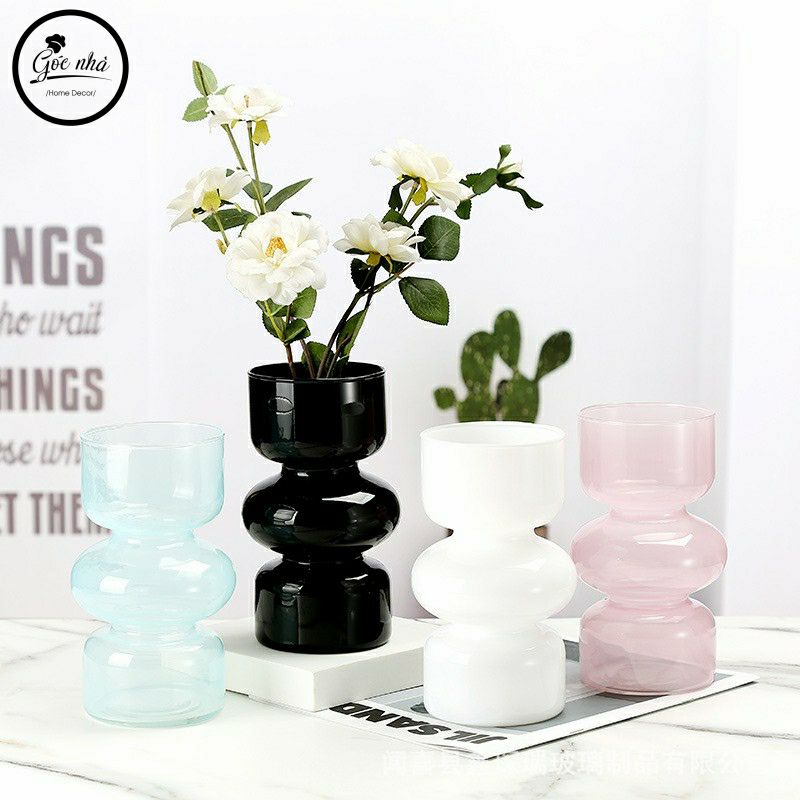 Bình Hoa Thủy Tinh Mini Phong Cách Retro