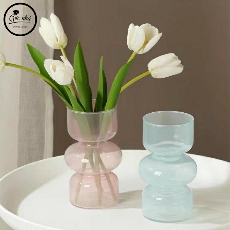 Bình Hoa Thủy Tinh Mini Phong Cách Retro