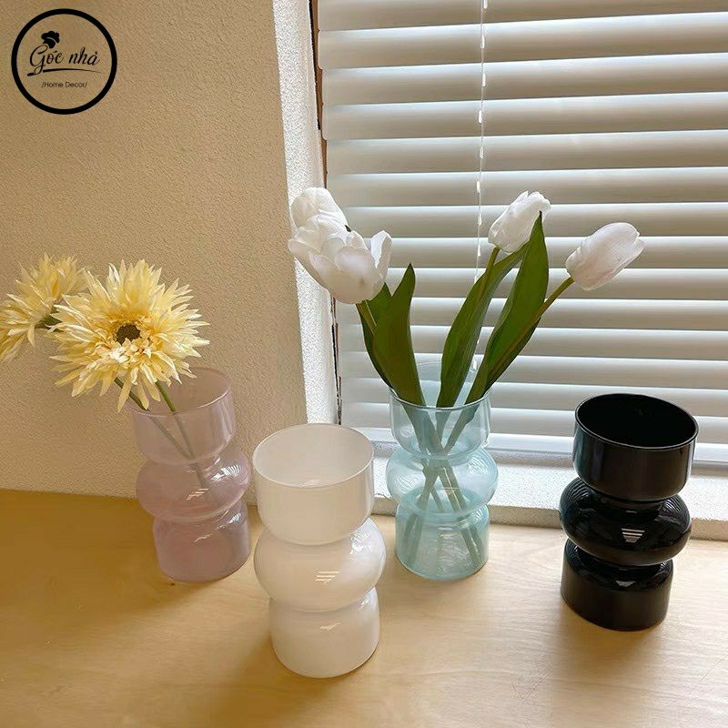 Bình Hoa Thủy Tinh Mini Phong Cách Retro
