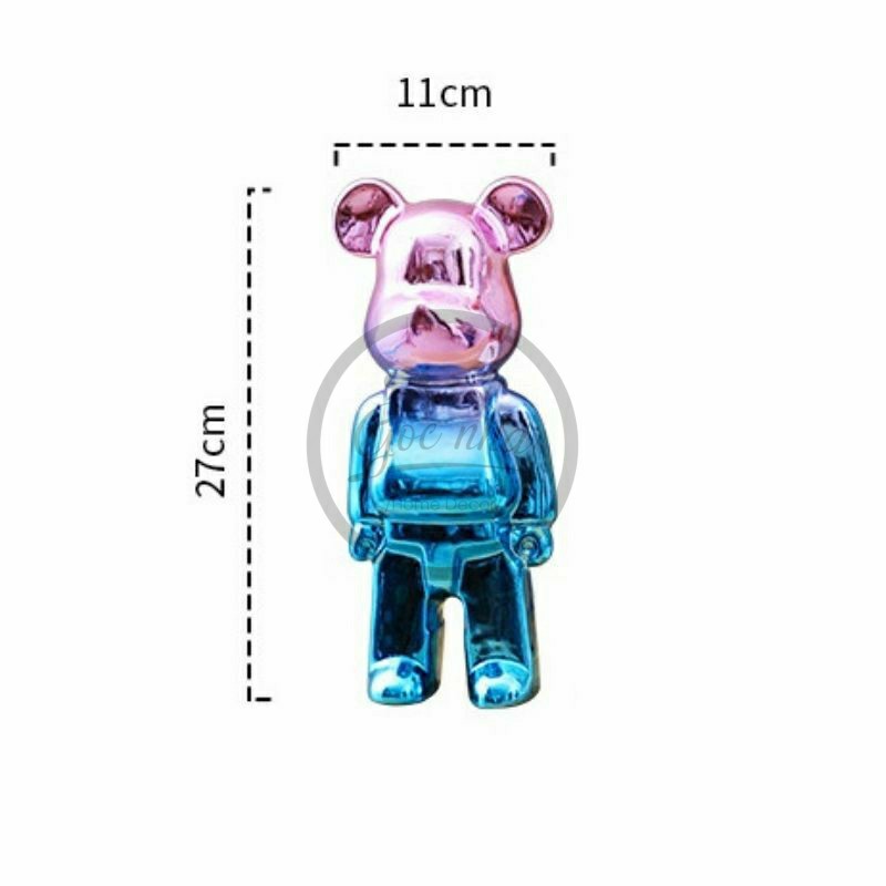 Gấu bearbrick colourful 28cm