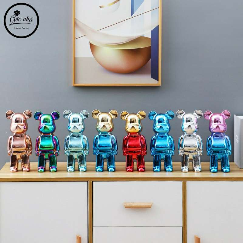 Gấu bearbrick colourful 28cm