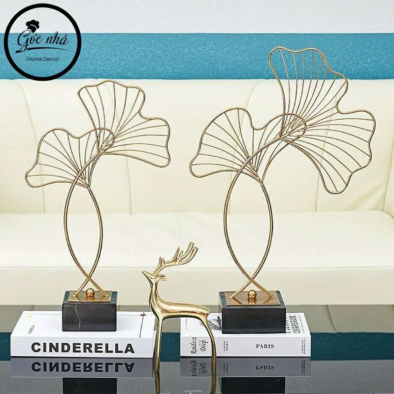 Phù điêu lá Gingko đơn đồng nguyên khối