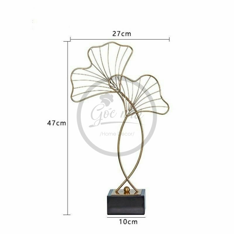 Phù điêu lá Gingko đơn đồng nguyên khối