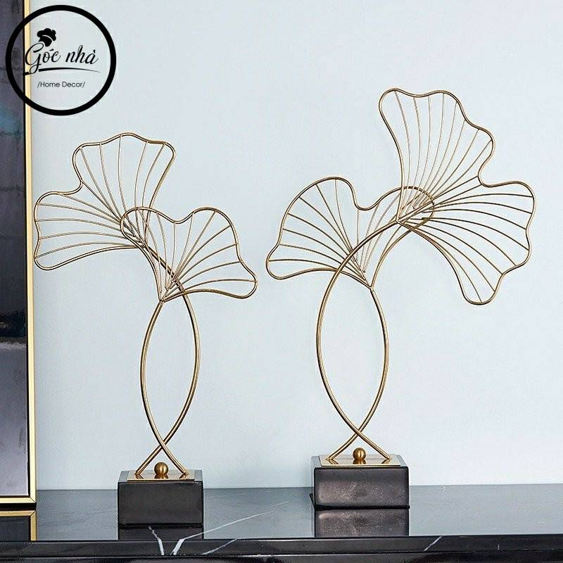 Phù điêu lá Gingko đơn đồng nguyên khối