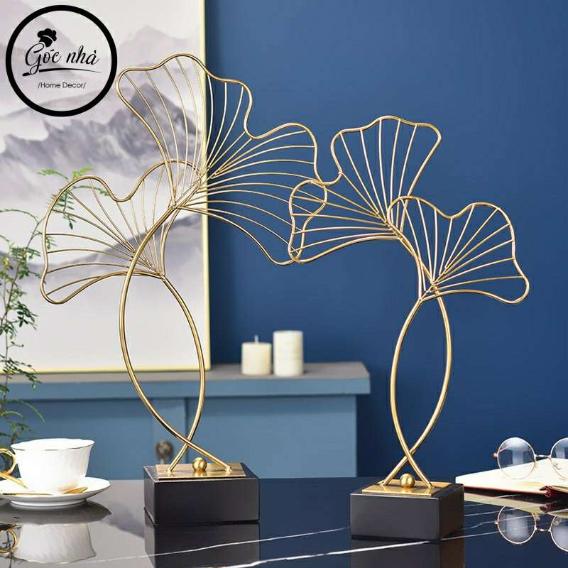 Phù điêu lá Gingko đơn đồng nguyên khối