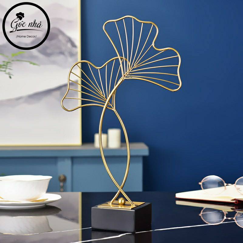 Phù điêu lá Gingko đơn đồng nguyên khối