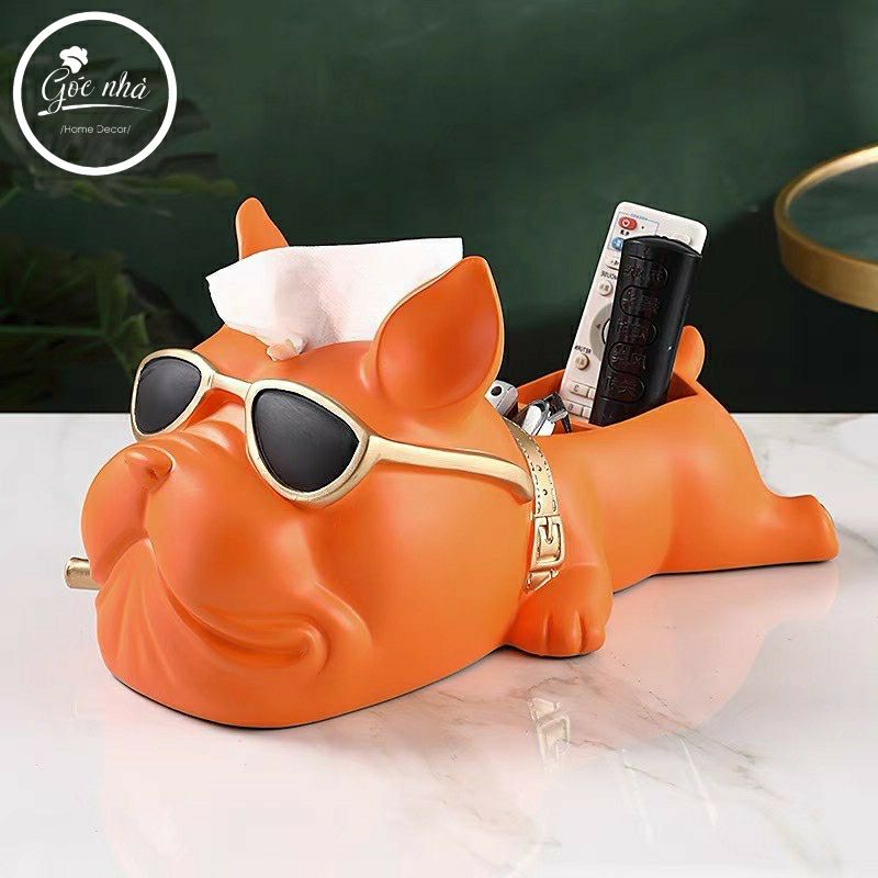 Tượng Bull Dog Dáng Nằm