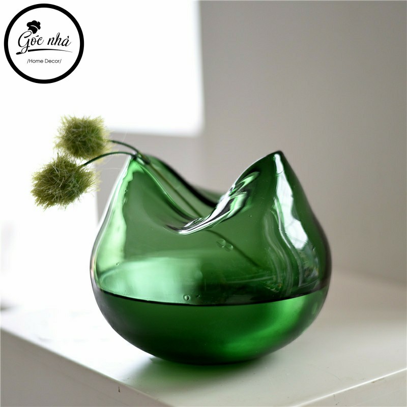 Bình hoa thủy tinh Green Aname