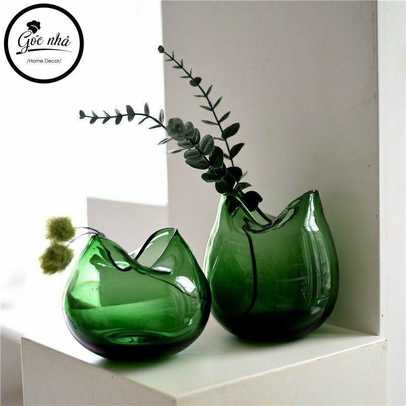 Bình hoa thủy tinh Green Aname