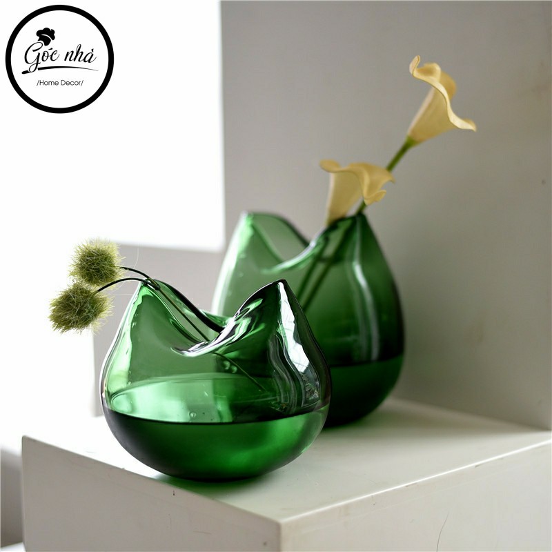 Bình hoa thủy tinh Green Aname