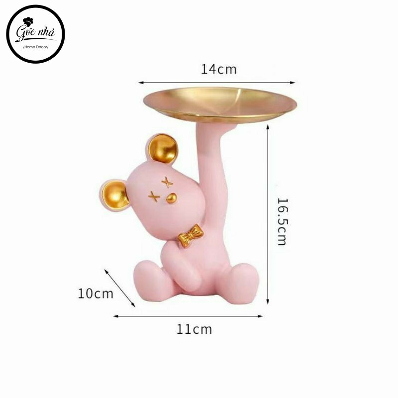 Gấu bê khay minisize