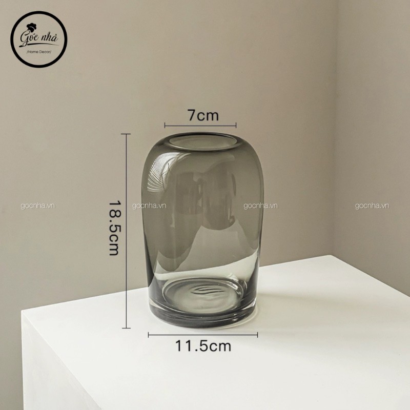 Bình hoa thủy tinh dáng chuông