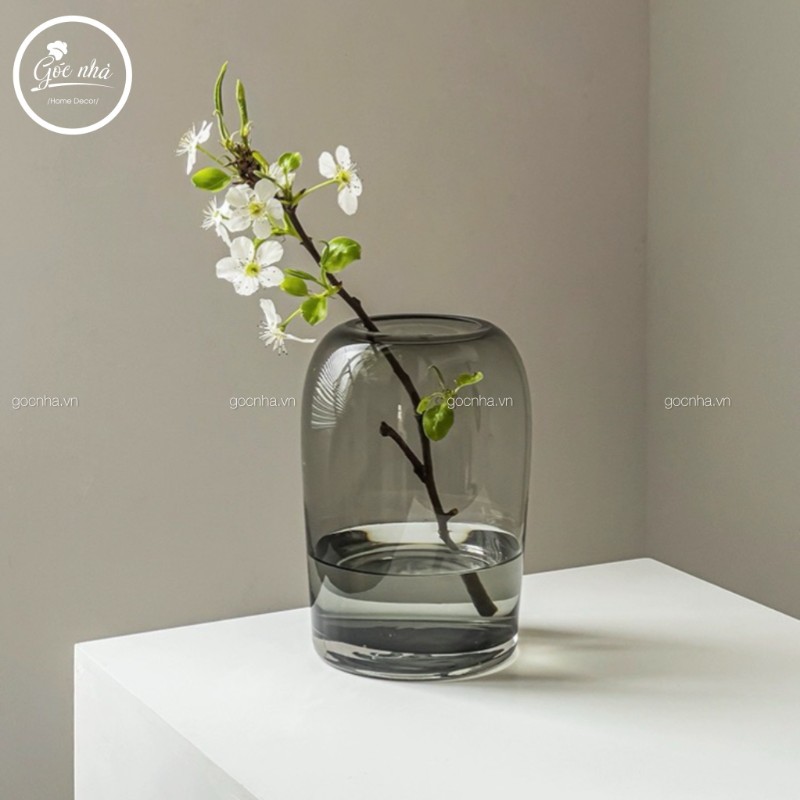 Bình hoa thủy tinh dáng chuông