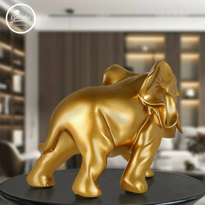 Tượng Voi Vàng Tài Lộc Golden Elephant