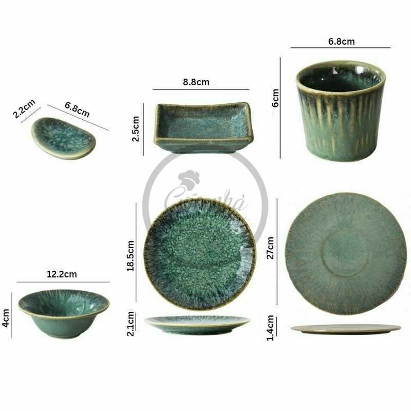 Bộ đồ ăn cá nhân men hỏa biến Homies- 6 món