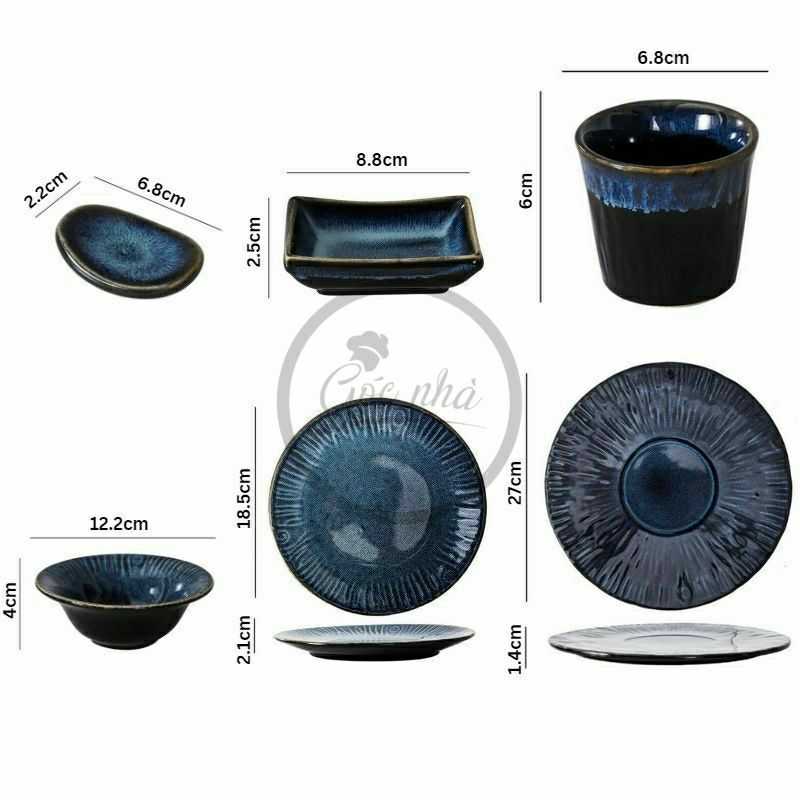 Bộ đồ ăn cá nhân men hỏa biến Homies- 6 món