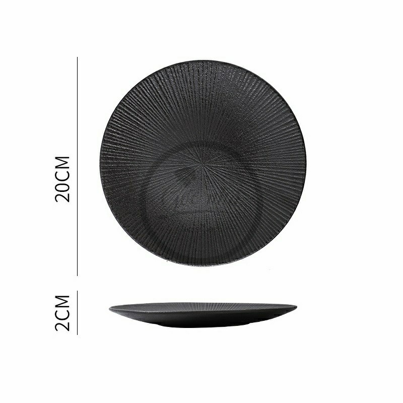 Dĩa tròn vân tia Neri Plate