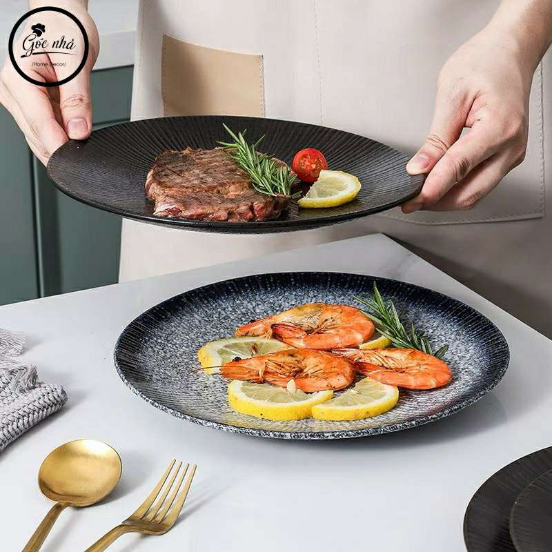 Dĩa tròn vân tia Neri Plate